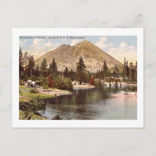 Postal Ruta Shasta, Butte negro, CA Vintage