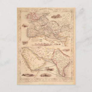 Postal Ruta terrestre a la India