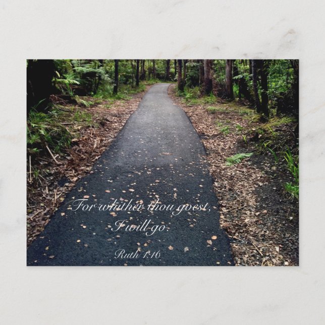 Postal Ruth 1:16 (Anverso)
