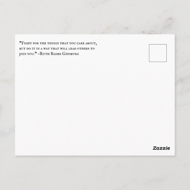 Postal Ruth Bader Ginsburg (Reverso)