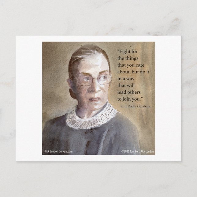 Postal Ruth Bader Ginsburg & Cita (Anverso)