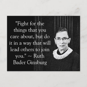 Postal Ruth Bader Ginsburg Cita FIght para...
