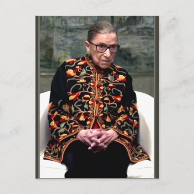 Postal Ruth Bader Ginsburg, juez de la Corte Suprema (Anverso)