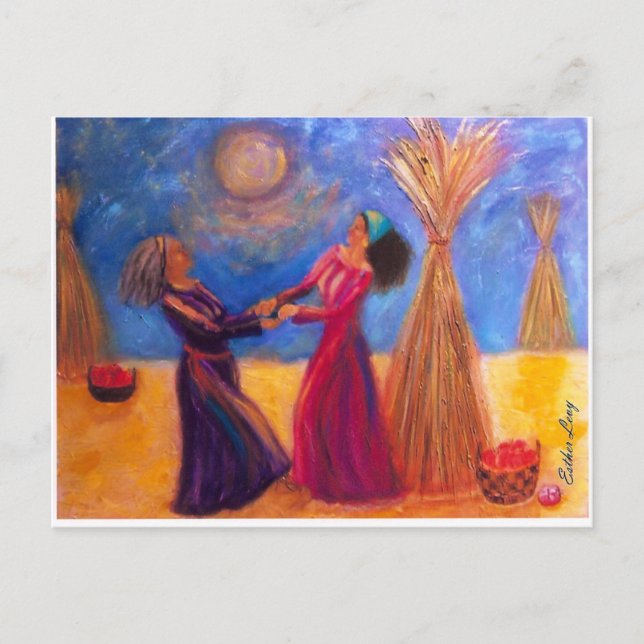 Postal Ruth y Naomi (Anverso)