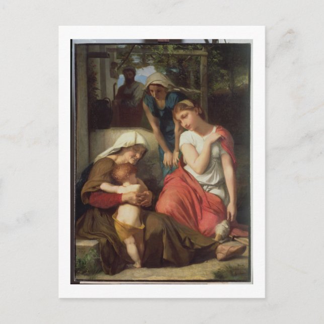 Postal Ruth y Naomi, 1859 (aceite sobre lienzo) (Anverso)