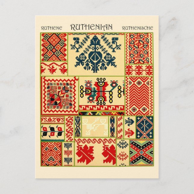 Postal Ruthenian Motifs (Anverso)