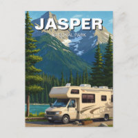 RV en el Parque Nacional Jasper Canadá