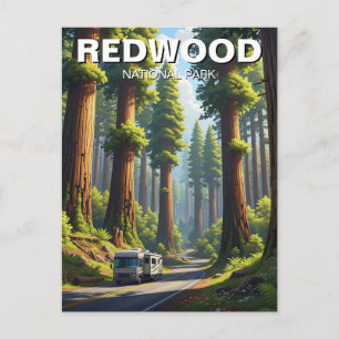 Postal RV en el Parque Nacional Redwood