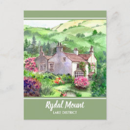 Postal Rydal Mount, la casa de William Wordsworth