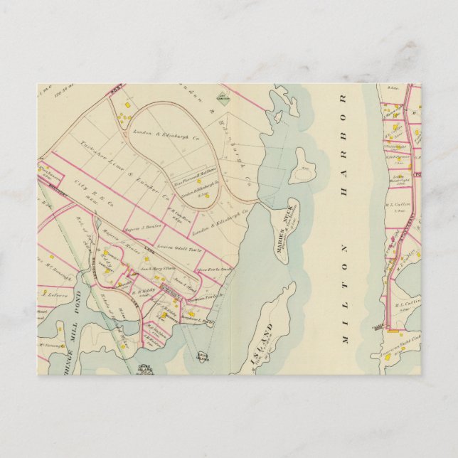 Postal Rye, Nueva York (Anverso)