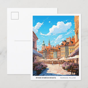 Postal Rynek Starego Myasta Varsovia Polonia Viaje de Vin