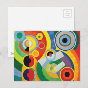 Postal Rythme Joie de Vivre por Robert Delaunay Postcard