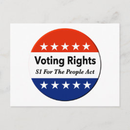 Postal S1 Ley de derechos de voto para el pueblo