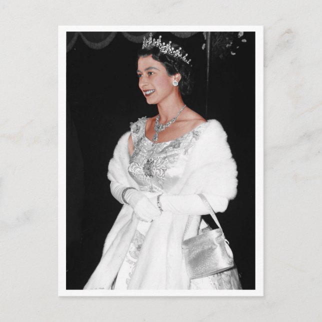 Postal S. M. Isabel II, Reina (Anverso)