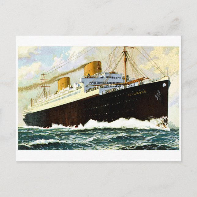 Postal S.S. Colón - Vintage (Anverso)