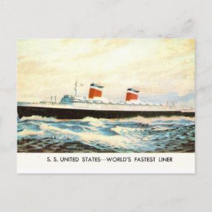 Postal S.S. Estados Unidos - Proyecto norteamericano de l