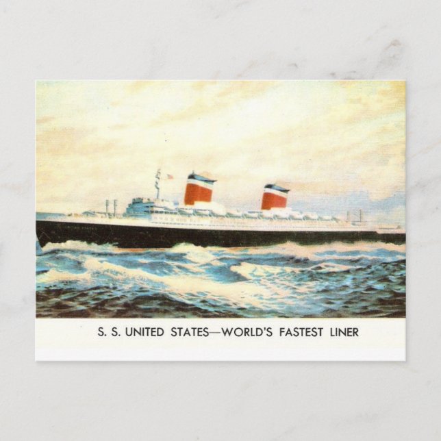 Postal S.S. Estados Unidos - Proyecto norteamericano de l (Anverso)