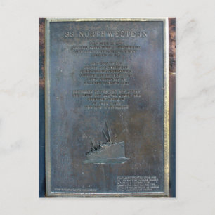 Postal S. S. Northwestern Memorial Plaque