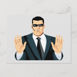 POSTAL SA7 AGENTE SECRETO BODYGUARD COMICS PERSONALIZADO