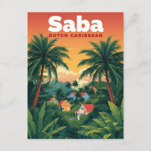 Postal Saba Viajes Caribe Neerlandés
