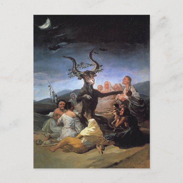 Postal "Sábado de brujas" (Anverso)