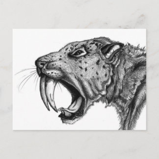 Postal sabertoothPENCIL