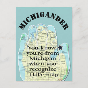 Postal Sabes que eres de Michigan cuando