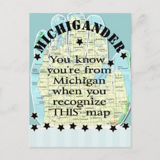 Postal Sabes que eres de Michigan cuando