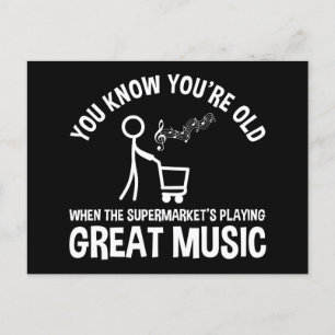 Postal Sabes que Eres Viejo Frase Divertida
