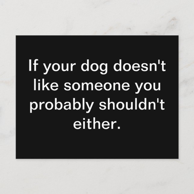 Postal Sabiduría canina - Postcard (Anverso)