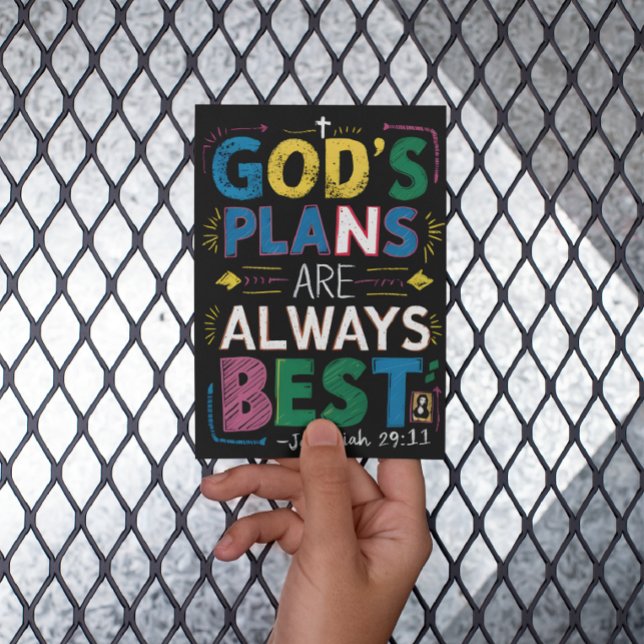 Postal Sabiduría Divina: Los planes de Dios siempre son l (Subido por el creador)