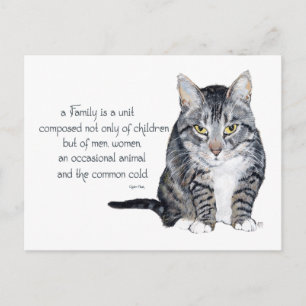 Postal Sabiduría Felina - Dinámicas Familiares