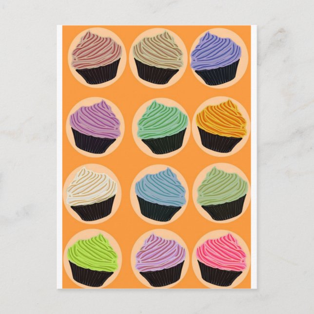 Postal Sabores De Cupcake (Anverso)
