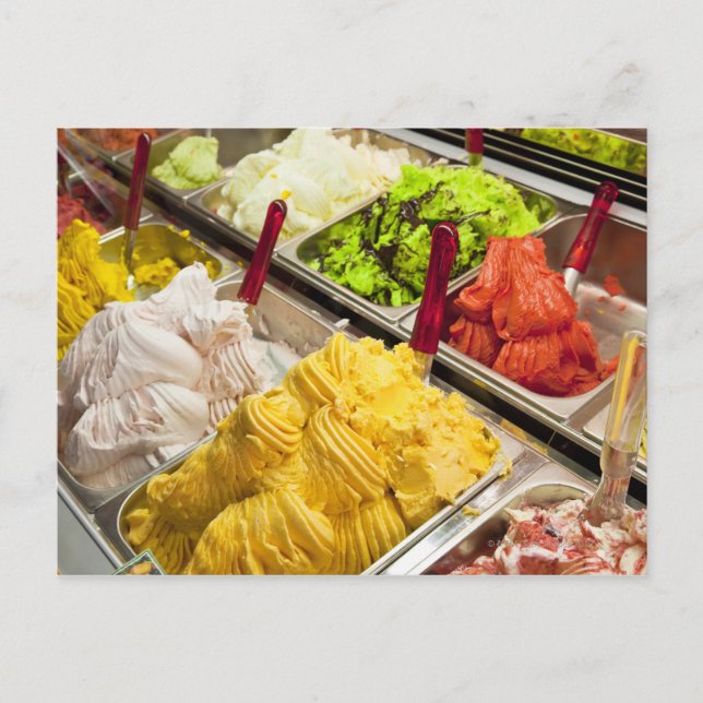 Postal Sabores de helados, París (Anverso)