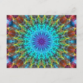Postal Sacando al caleidoscopio