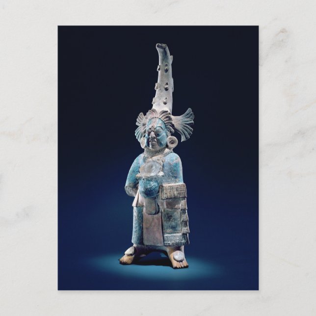 Postal Sacerdote de túnicas ceremoniales, Isla de Jaina (Anverso)