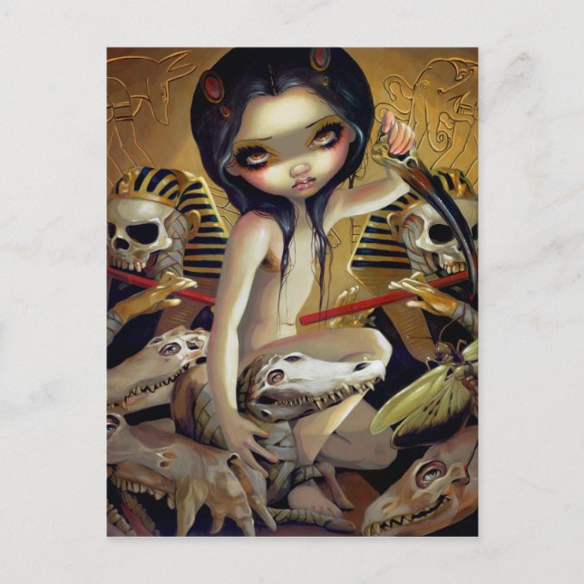 Postal "Sacerdotes de Nyarlathotep" (Anverso)