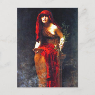 Postal Sacerdotisa de Delfos ~ Pintura de Collier Fine Ar