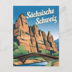 Postal Sächsische Schweiz Saxon Suiza Alemania