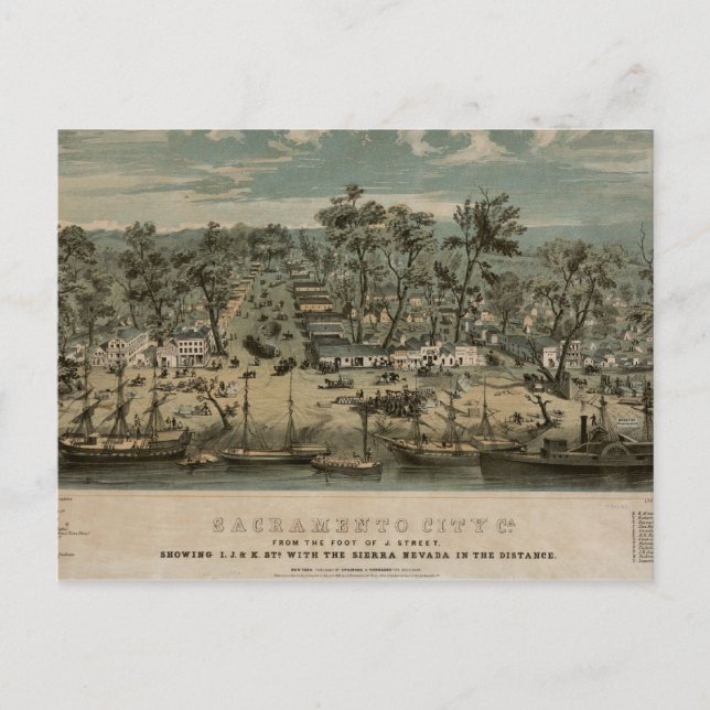 Postal Sacramento 1850 (Anverso)