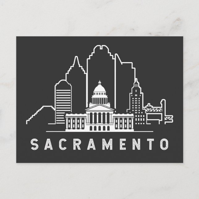 Postal Sacramento California (Anverso)