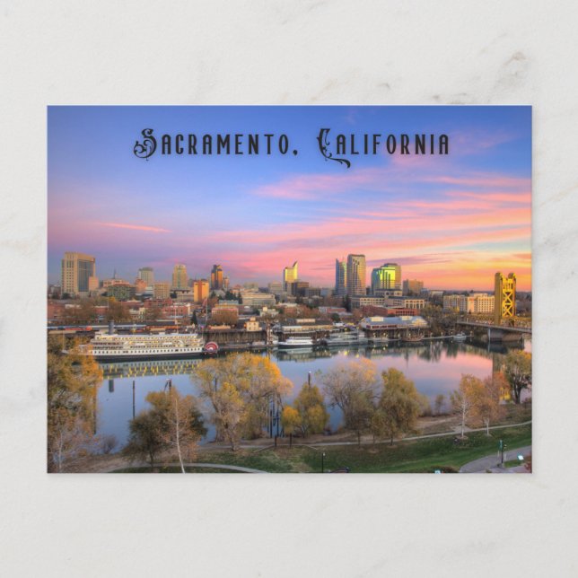 Postal Sacramento California Postcard Souvenir (Anverso)