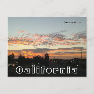 Postal Sacramento California - Tráfico nocturno