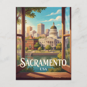 Postal Sacramento California Viajes Históricos