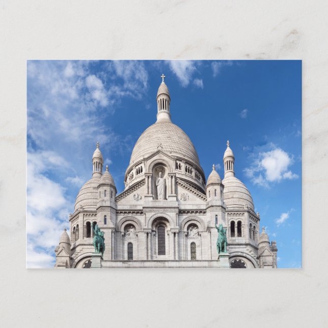 Postal Sacre Coeur en la colina de Montmartre - París, Fr (Anverso)