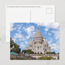 Sacre Coeur en la colina de Montmartre - París, Fr