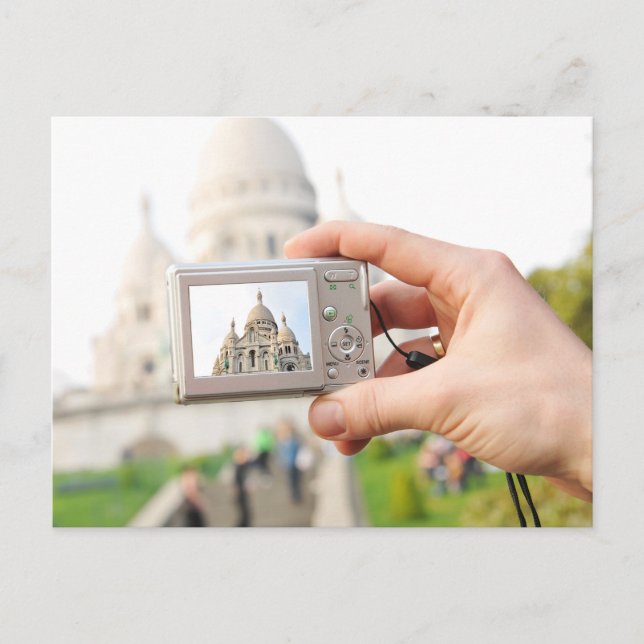 Postal Sacre-Coeur en París (Anverso)
