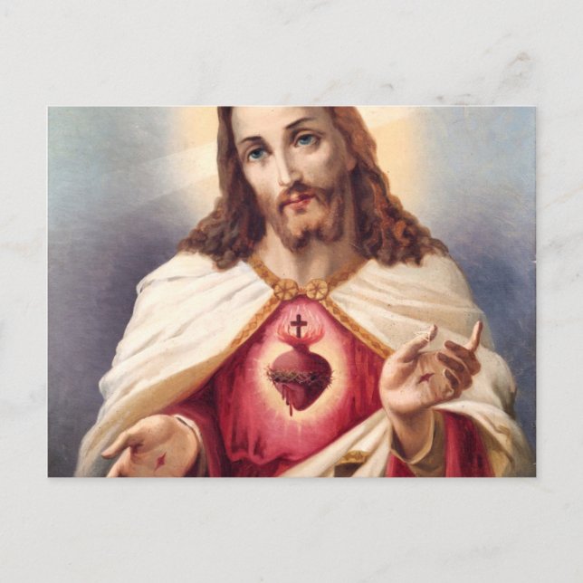Postal Sacred Heart Of Jesus (Anverso)