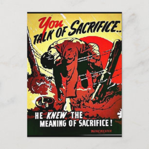 Postal Sacrificio Ww2