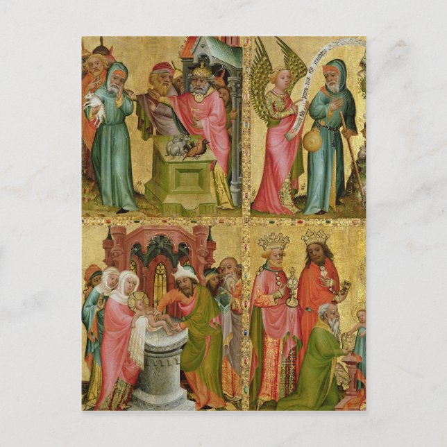 Postal Sacrificio y circuncisión de Cristo de Joaquín (Anverso)